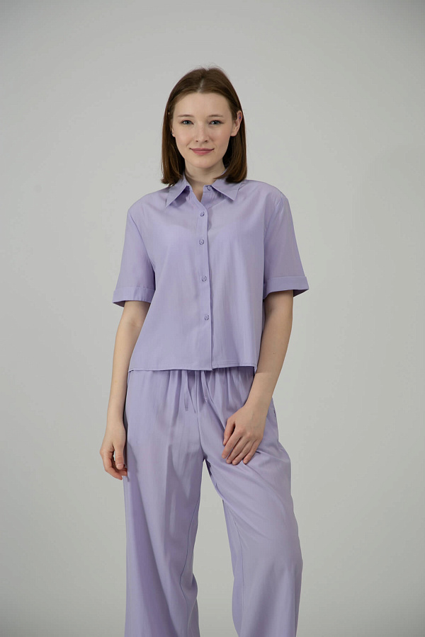 Женская рубашка короткий рукав